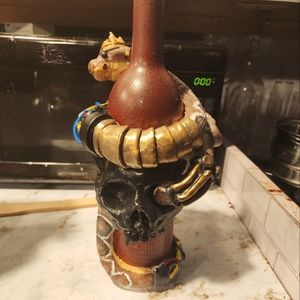 Handcraft airdryclay pot skull snake robot wine bottle plant waterplant bamboo